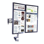 Wall-mounted Dual Screen Computer Bracket for Splicing