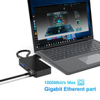 11-In-1 Usb 3.0 Hub Adapter With Rj45 For Surface Laptop 1 / 2