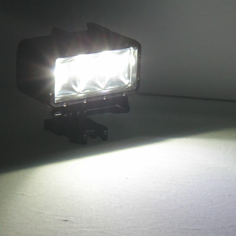 Waterproof Video Light for Action Cameras - 3 Modes