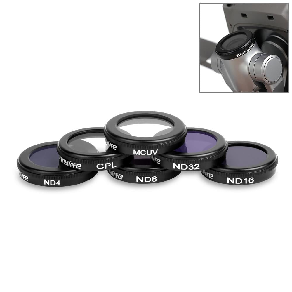 6-in-1 Lens Filter Kit for Dji Mavic 2 / Zoom - Hd Mcuv Cpl Nd Filters
