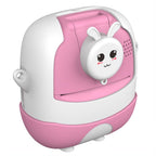 720P Hd Reversible Mini Digital Camera For Children - Cartoon Print - Pink