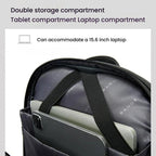 Large Capacity Business Shoulder Bag For Men - Gray