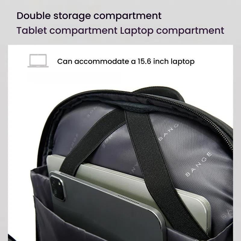 Large Capacity Business Shoulder Bag For Men - Gray