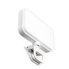 Rechargeable Clip-on Selfie Light with 66 Leds - 3 Modes for Phone Laptop Tablet - Black - White