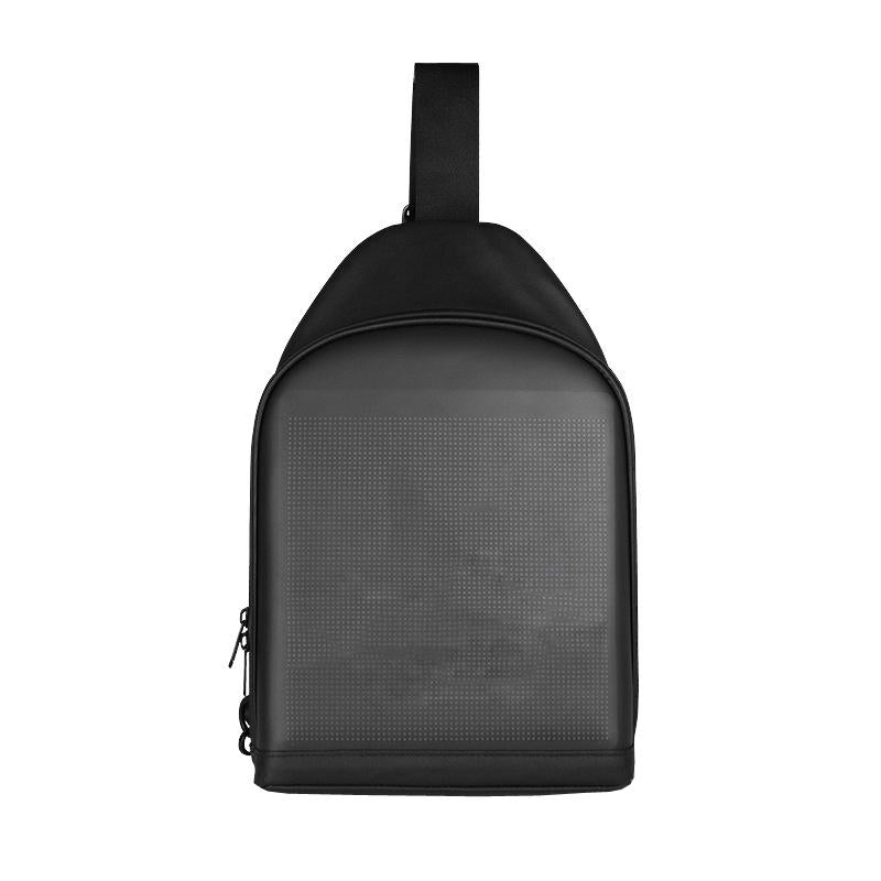 7 Outdoor Led Crossbody Bag With Usb & Bluetooth Black
