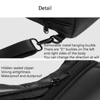 7 Outdoor Led Crossbody Bag With Usb & Bluetooth Black