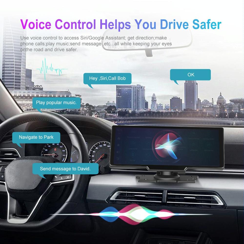 9.3 Hd Wired Smart Player With Wireless Carplay - Split-Screen Display Black