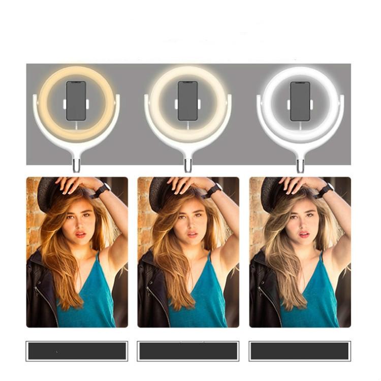 12 Inch Desktop Fill Light Beauty Bracket for Landing Headlights - White