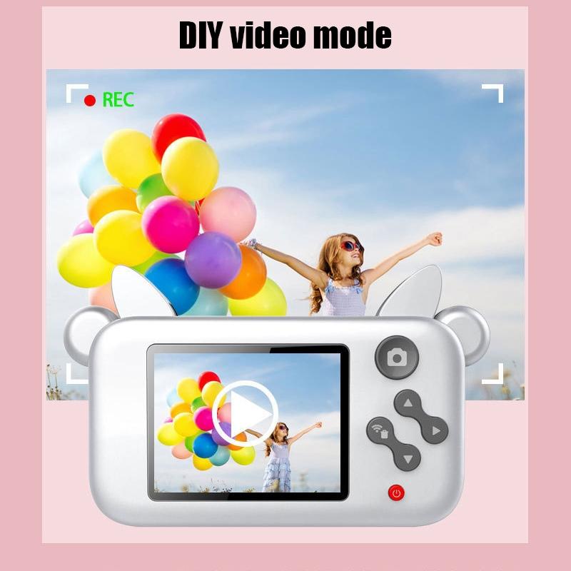 Mini Cartoon Digital Camera for Kids with Wifi - Red