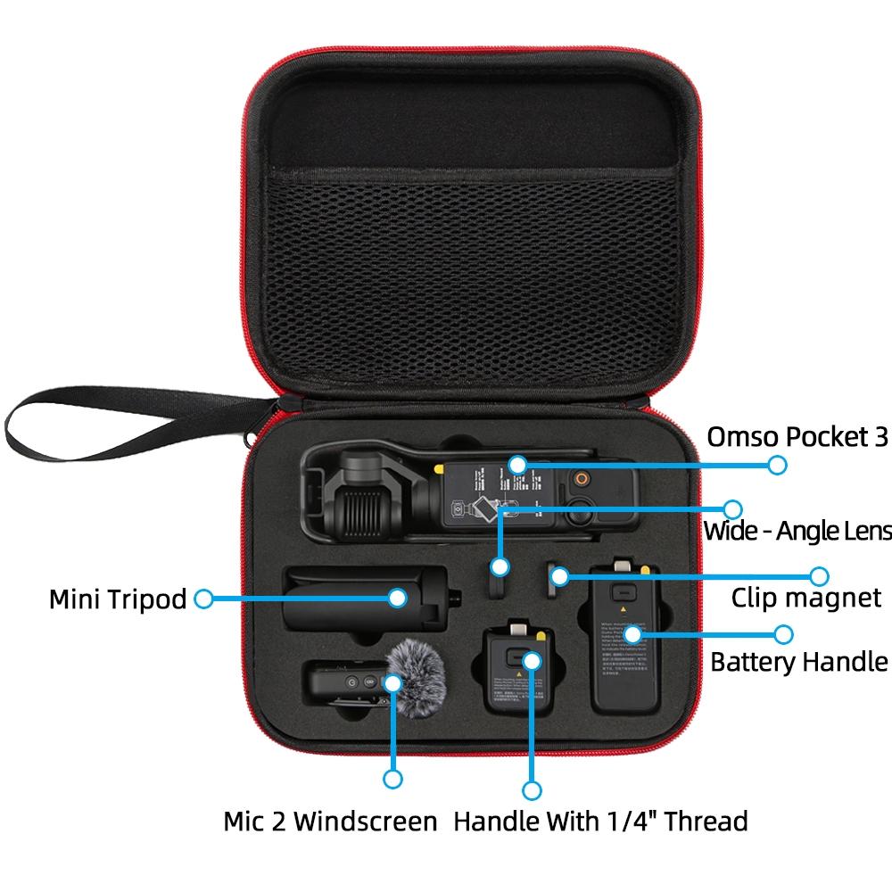 Dji Pocket 3 Camera Handbag - Storage Bag - Black Shell Black Inner