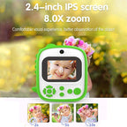 Instant Printing Camera with 2.4 Hd Screen and 32gb Tf Card - Blue