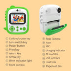 Instant Printing Camera with 2.4 Hd Screen and 32gb Tf Card - Blue