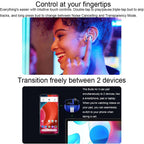 Blue Wireless Active Noise-cancelling Earbuds for Sports
