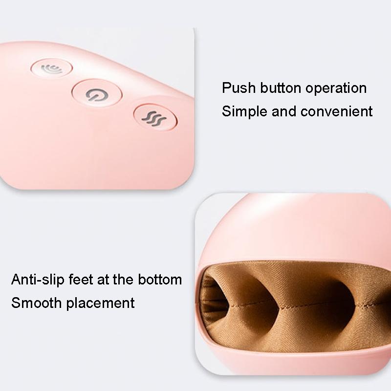 Rechargeable Hot Hand Massager K-901 Electric Airbag Kneading - White