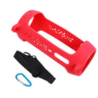 Shockproof Silicone Protective Case for Jbl Pulse4 with Carabiner & Lanyard - Black