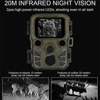 Outdoor Night Vision Hunting Camera with 4k Hd and Infrared Induction Camouflage Design