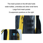Outdoor Diving Fin Backpack Drifting Swimming Fishing Ski Bag - Yellow