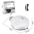 Smart Usb Charging Robot Vacuum Cleaner - Automatic Cleaning - White