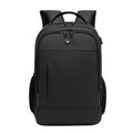 Waterproof Double Shoulder Backpack With Usb Black - 17 Inch