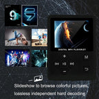 Lossless Mp4 Player With Synchronized Lyrics Cross Button Style - White