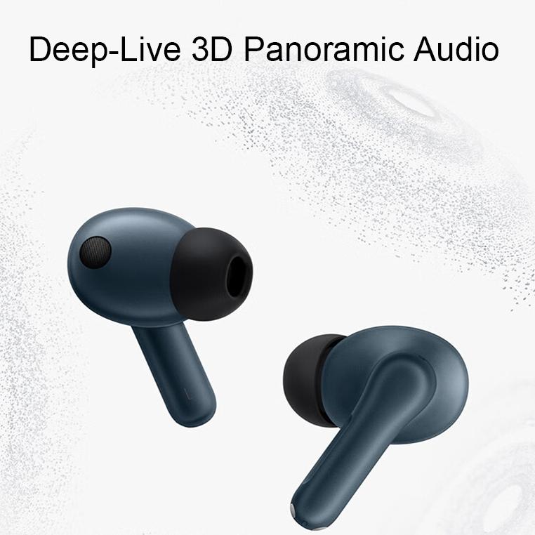 Wireless Smart Noise-cancelling Earphones for Sports - Blue