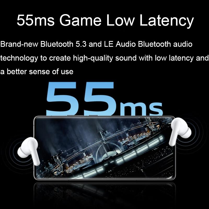 Wireless Smart Noise-cancelling Earphones for Sports - Blue