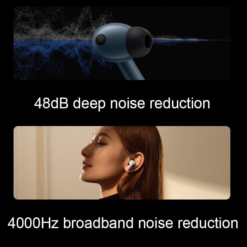 Wireless Smart Noise-cancelling Earphones for Sports - Blue