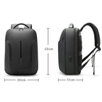 Men Commuter Laptop Backpack - Black