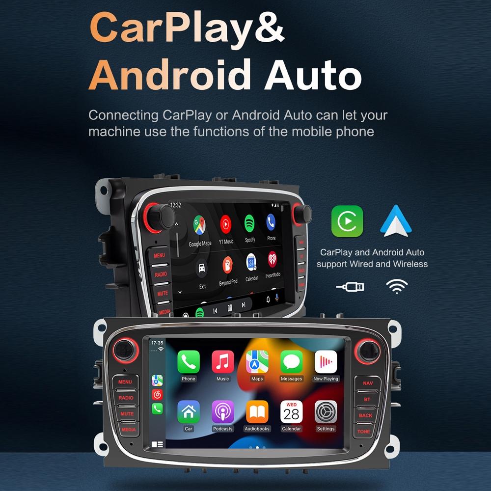 7 Inch Android Navigation Radio For Ford Focus - Bluetooth Rds 1 + 32G - Black 1 + 32G