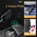 Multifunctional Usb Business Backpack - Anti-theft Navy Blue