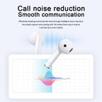 Smart Call Noise Reduction Bluetooth Earbuds - Semi-in-ear - Glaze White