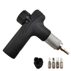 Portable Bike Ratchet Wrench Set Black