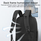 19 Inch Large Capacity Waterproof Backpack With Usb Black
