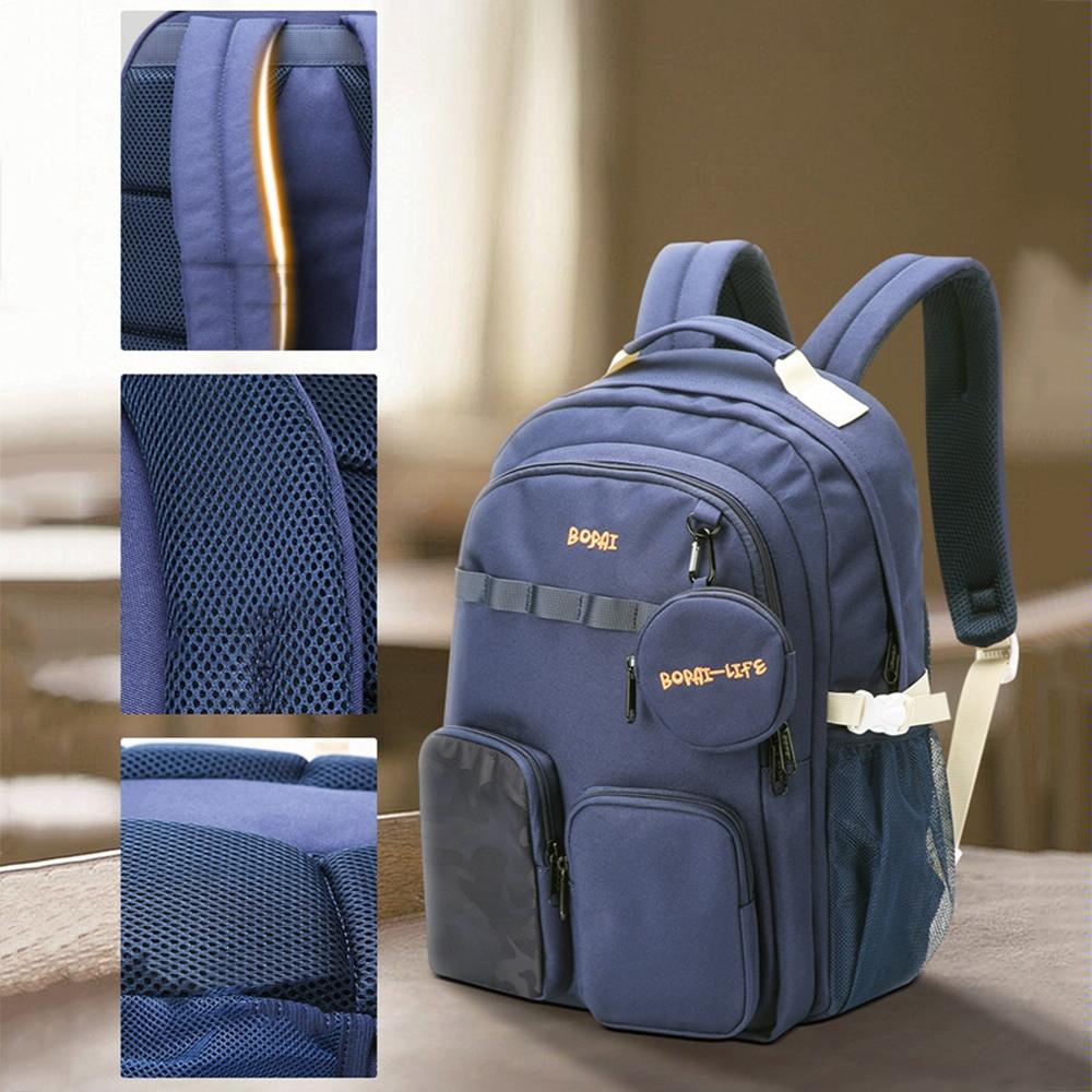 Lightweight Canvas Backpack - Compact and Durable - Black 2