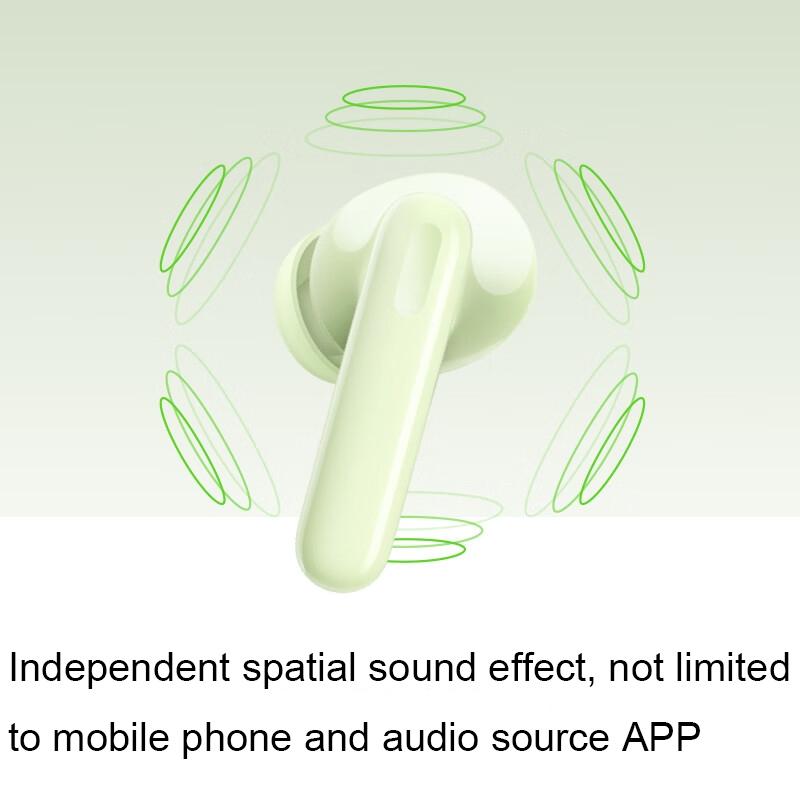 Wireless Active Noise-cancelling Earbuds for Sports and Music - White