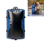 60L Waterproof Backpack For Swimming Diving Surfing Large Capacity Mountaineering Bag - Khaki