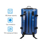 60L Waterproof Backpack For Swimming Diving Surfing Large Capacity Mountaineering Bag - Khaki