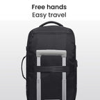 Large Capacity Men Backpack With Shoulder Strap Black