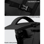 Large Capacity Men Backpack With Shoulder Strap Black