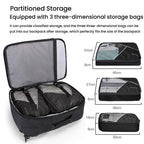 Large Capacity Men Backpack With Shoulder Strap Black