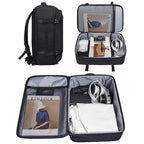 Large Capacity Men Backpack With Shoulder Strap Black