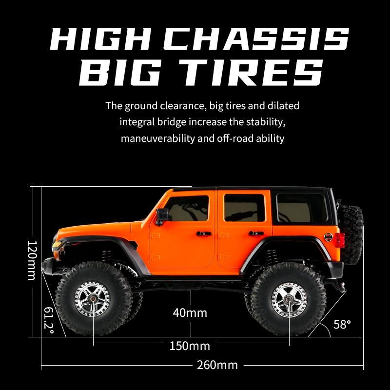 Off-road Climbing Rc Vehicle with 4wd Drive - Grey