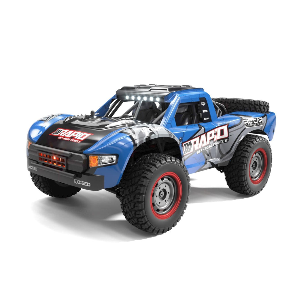 High-speed 4wd Pickup Rc Car with Full-scale High-brush Design - Blue
