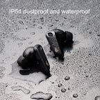 Shadow Black Wireless Bluetooth Earphones - Waterproof and Dustproof