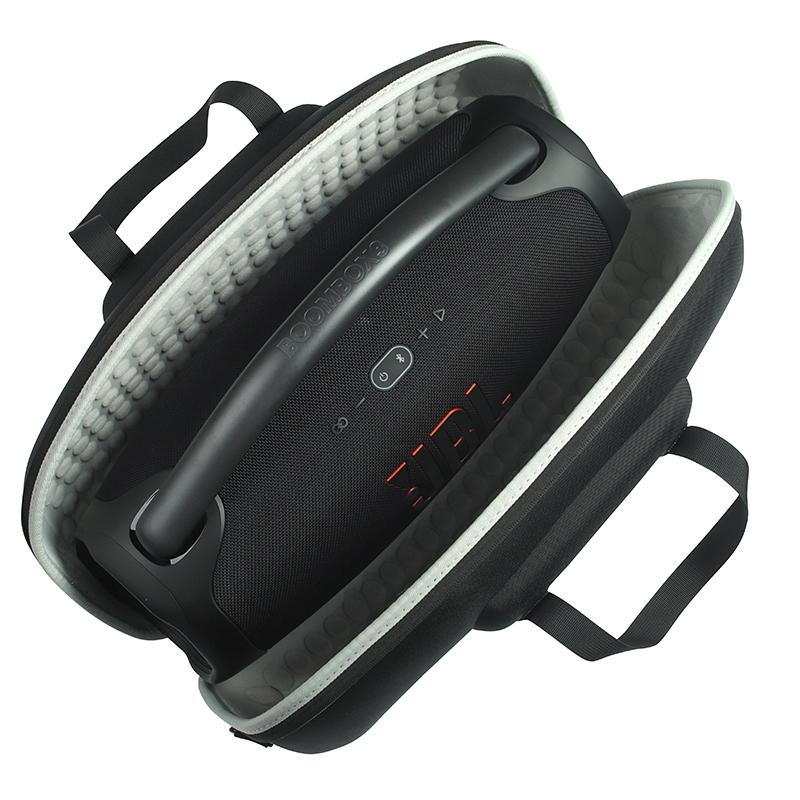 Jbl Boombox 3 Portable Case with Charger Bag - Black + Orange