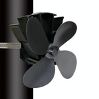 Thermodynamic Wall Mounted Fireplace Fan - no Magnets - Black
