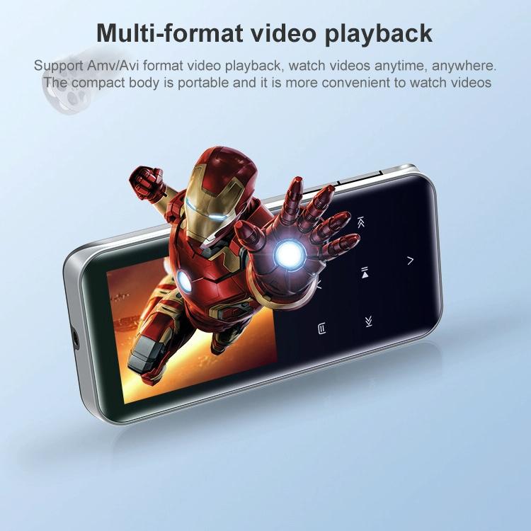 Portable Bluetooth Mp3 Player With Touch Screen 4Gb Memory Black