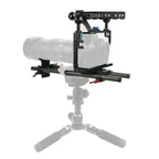 Video Cage Stabilizer With Metal Handle Black for Panasonic Lumix Gh3 / Gh4