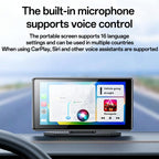 7 Inch Carplay Portable Car Video Navigation - Black