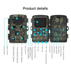 Outdoor Camouflage Dual Lens Infrared Camera with 4k Resolution and Night Vision